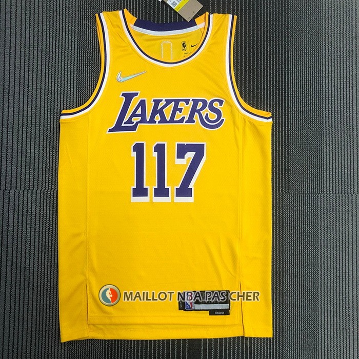 Maillot Los Angeles Lakers x X-box Master Chief NO 117 Jaune